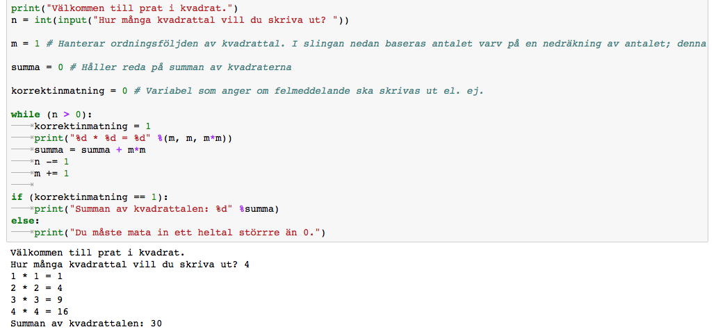 Python i en notebook – Cloudheaven